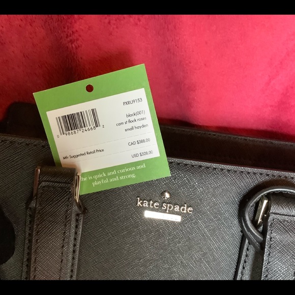 NWT kate spade cameron street flock roses small hayden - Picture 4 of 4